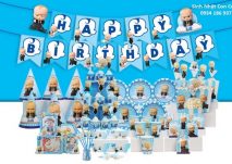 Set phụ kiện trang trí sinh nhật bé trai chủ đề Boss Baby