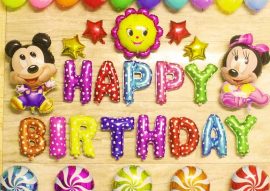 Mẫu bóng sinh nhật bé gái chủ đề mickey 15