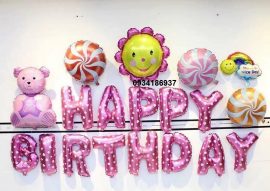 Set bóng sinh nhật bé gái 44