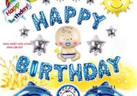Set bóng sinh nhật bé trai
