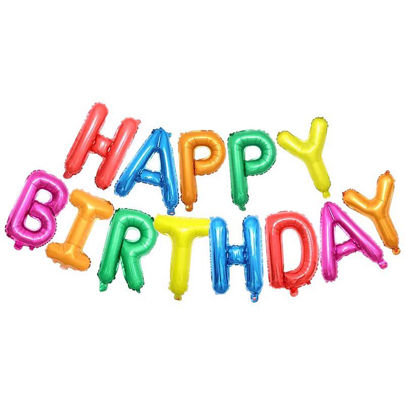 Bong bóng chữ Happy Birthday 10 MẪU  Phụ kiện trang trí sinh nhật Hazato  Party