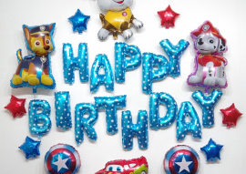 Set bong bóng trang trí sinh nhật bé trai MS16