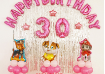 Set bóng sinh nhật bé gái MS27