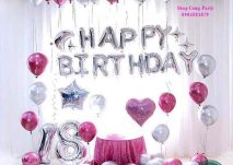 Bộ phụ kiện trang trí sinh nhật bạn gái