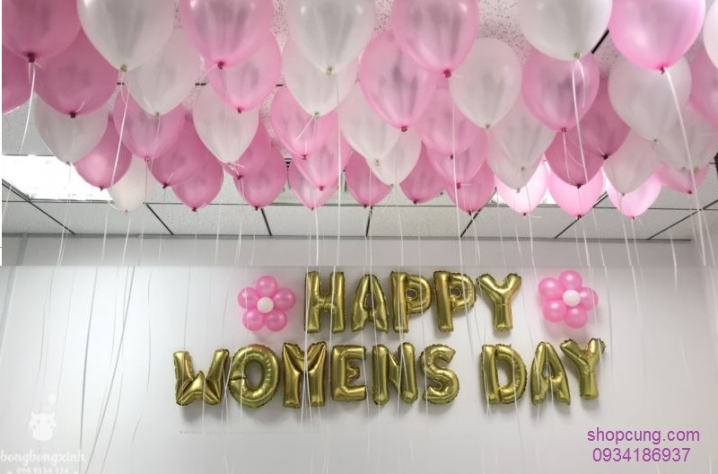 Chữ Happy Womens Day trang trí tại nhà