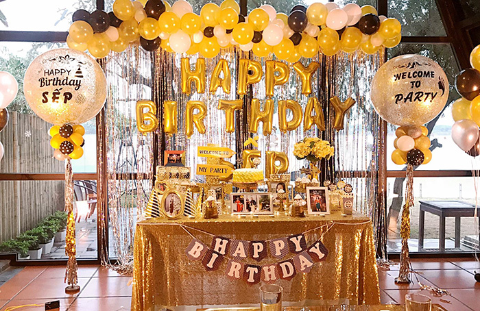 Trang trí sinh nhật người lớn tại công ty mẫu 79  Trang Trí Tiệc 360