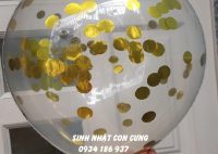 Bong bóng trong suốt kim tuyến