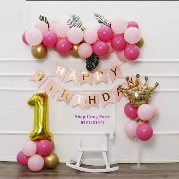Hướng dẫn trang trí sinh nhật bằng bong bóng đẹp