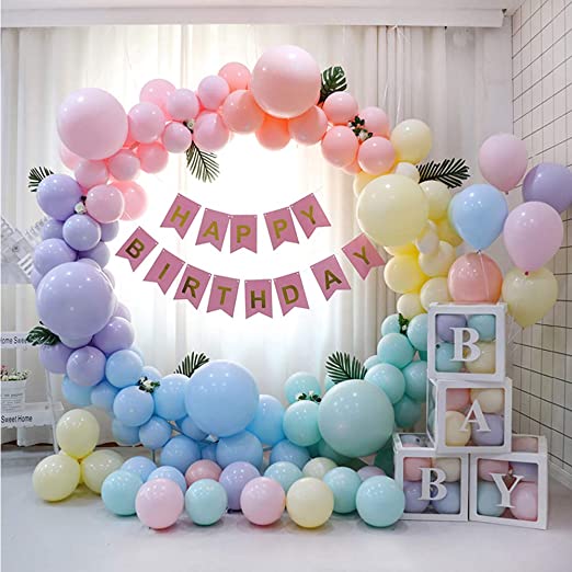 Set bong bóng trang trí sinh nhật hồng tuổi 18  Cửa hàng shop bán các loại bong  bóng trang trí Kool Style