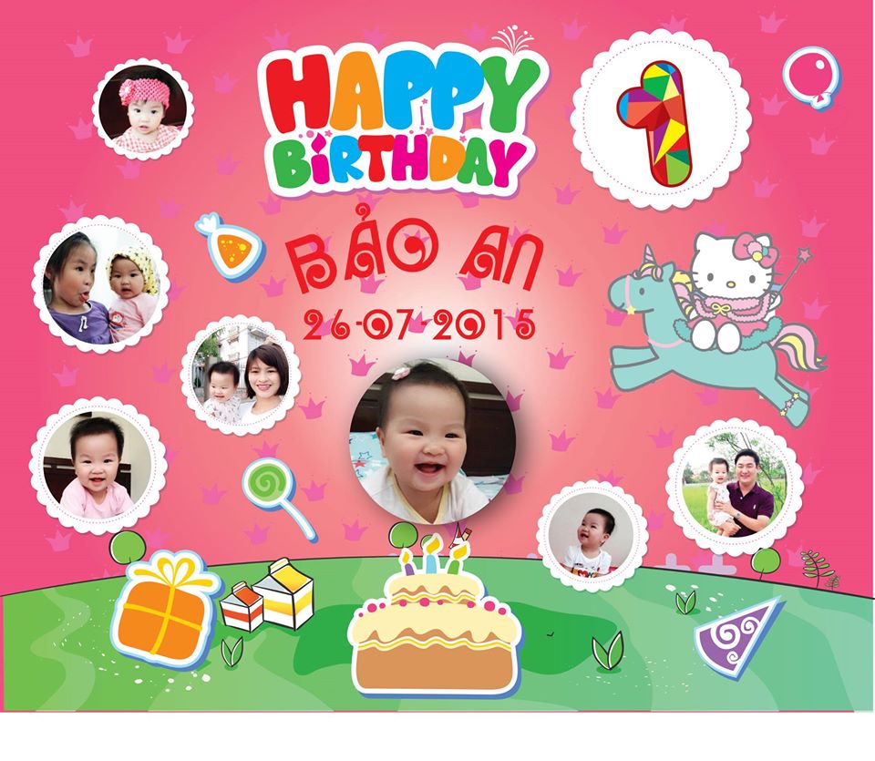 Backdrop phông sinh nhật cho bé  Mẫu phong sinh nhật bé gái  Phông sinh  nhật 13