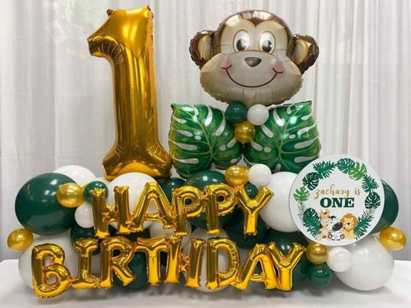 Bóng trang trí sinh nhật con khỉ