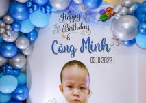 Trang trí thôi nôi bé Công Minh