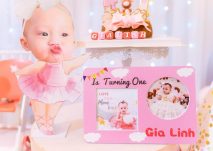 Trang trí thôi nôi bé gái Gia Linh