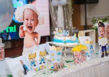 Trang trí thôi nôi bé trai Minh Trí