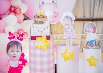 Trang trí thôi nôi bé gái Anh Thư