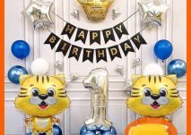 Set bóng trang trí thôi nôi bé trai tuổi hổ - 2023