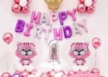 Set bóng trang trí thôi nôi bé gái mới nhất 2023