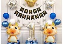 Set bóng trang trí thôi nôi bé trai tuổi trâu