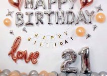 Set bóng trang trí sinh nhật bạn gái