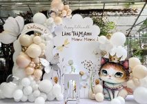 Gói trang trí đầy tháng bé gái tại quận Bình Thạnh