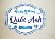 Tổng hợp mẫu bảng tên trang trí sinh nhật bé trai tại quận Bình Thạnh