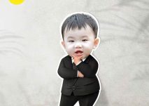 Tổng hợp mẫu chibi bé trai mặc vest 2025 01
