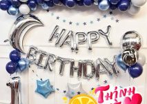 Combo set bóng trang trí thôi nôi bé trai - bé gái