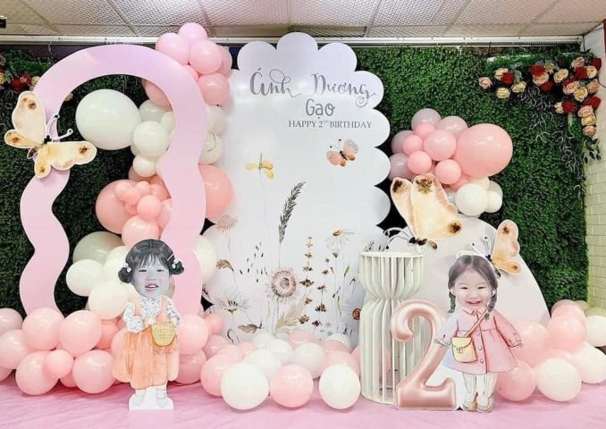 Gói trang trí sinh nhật bé gái