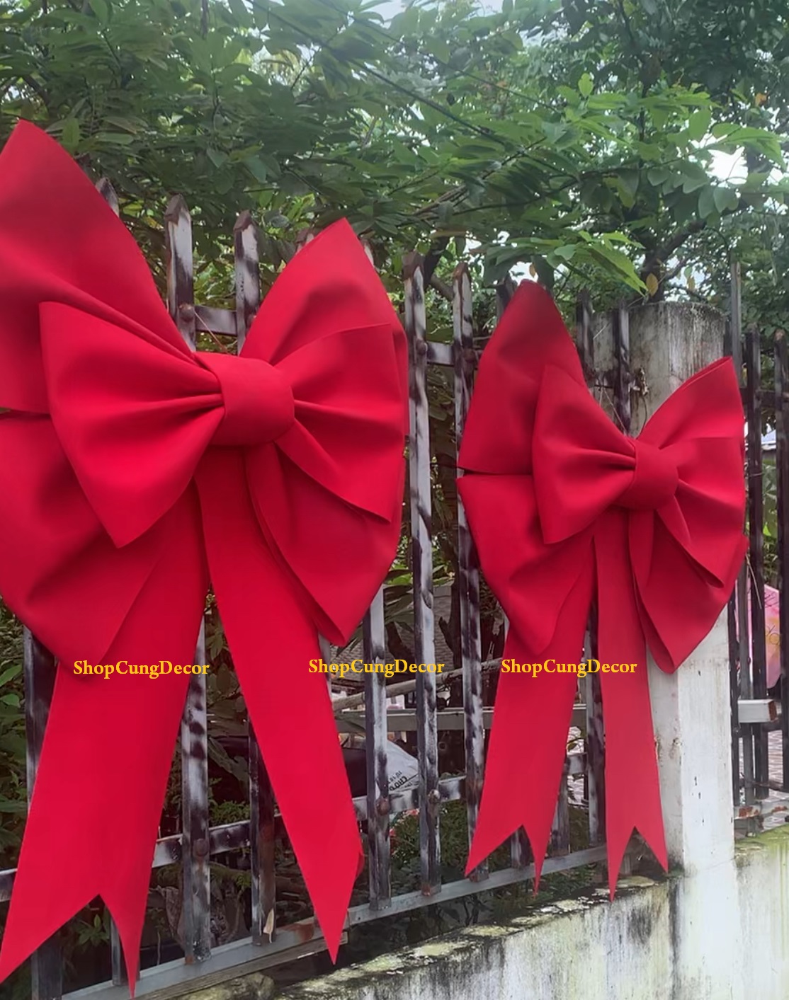 NƠ XỐP KHỔNG LỒ 60cm - 80cm -1m - 1,2m - 1,5m TRANG TRÍ GIÁNG SINH 02