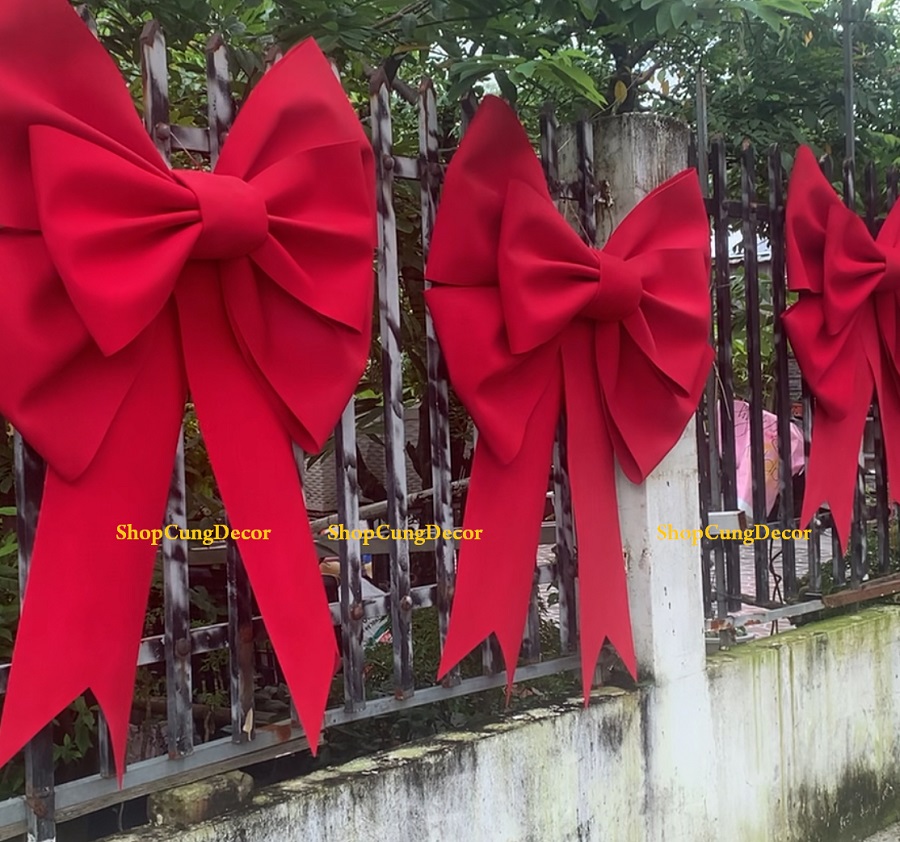 NƠ XỐP KHỔNG LỒ 60cm - 80cm -1m - 1,2m - 1,5m TRANG TRÍ GIÁNG SINH 03