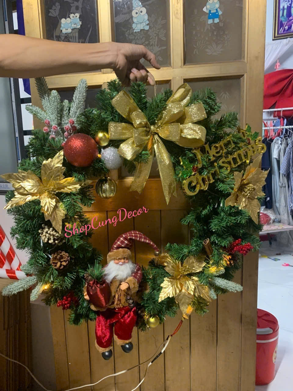 Top 20 phụ kiện trang trí noel quán cafe HOT nhất 017