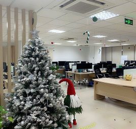 Mách bạn 13 ý tưởng trang trí noel cho văn phòng hottrend 2026