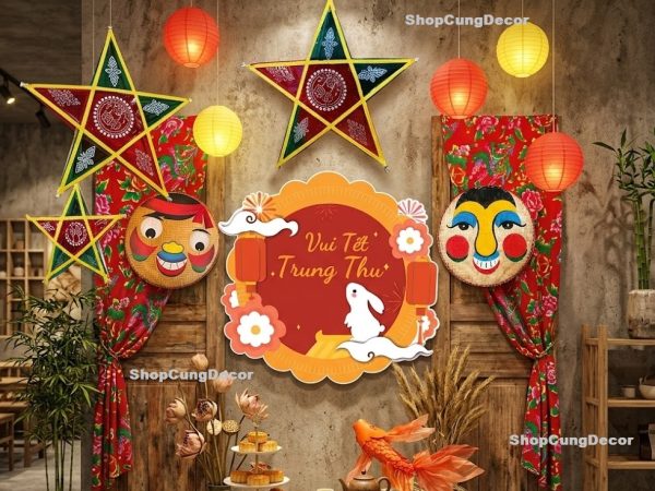 Top 20+ Mẫu Backdrop Trang Trí Trung Thu Đẹp Nhất [Năm 2026]